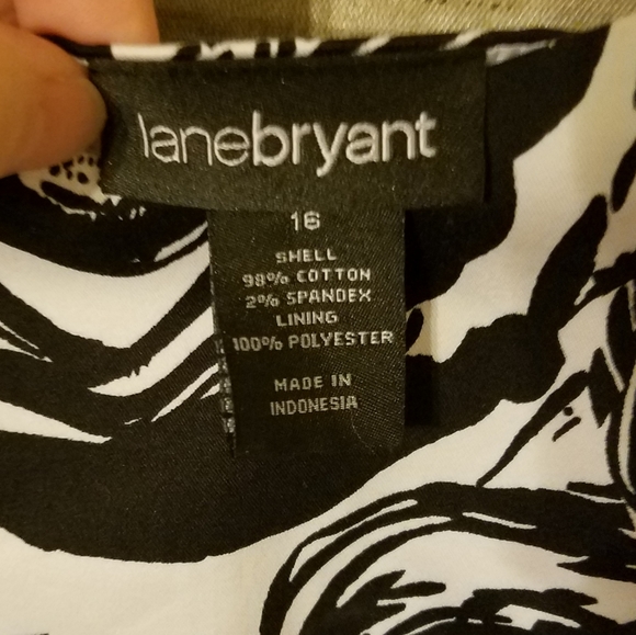 Plus Size Lane Bryant Black Roses Dress - Picture 3 of 6